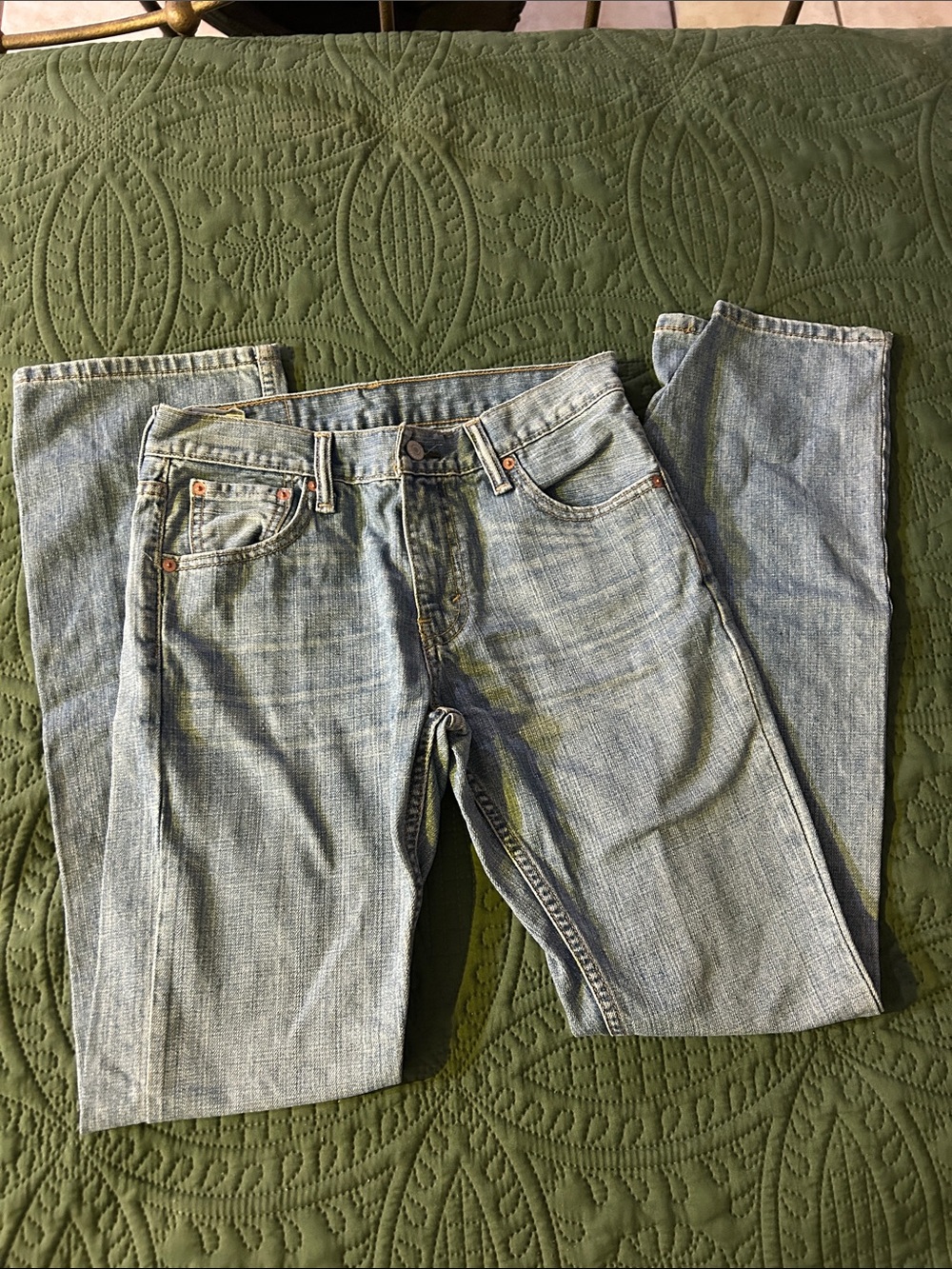 Levi's Men's Light Blue Straight Jeans - Picture 4 of 4